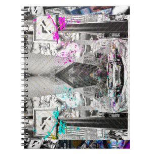 Cuaderno Máscara del edificio Empire State de la ciudad de