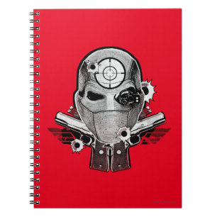 Cuaderno Máscara del pelotón el Deadshot del suicidio y