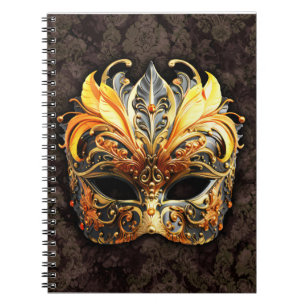 Cuaderno Máscara Dorada de Mascarada Veneciana