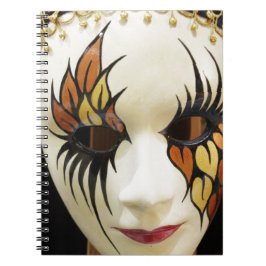Cuaderno Máscara joven de carnaval cerámico