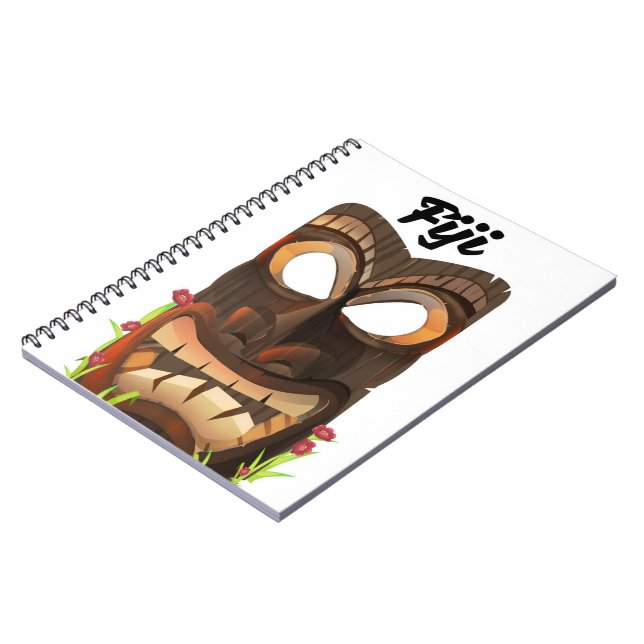 Cuaderno Máscara tallada de Fiji (Lado Izquierdo)