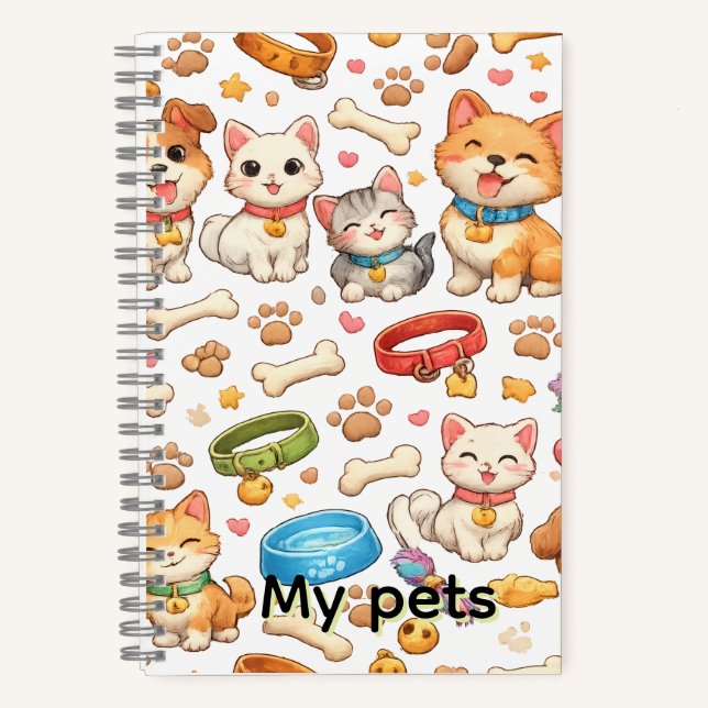 cuaderno masccotas (Anverso)
