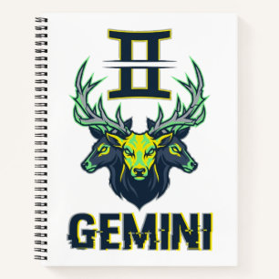 Cuaderno Mascota ciberdeportiva moderna del signo zodiacal