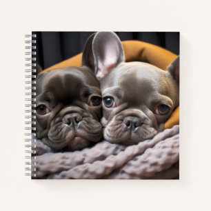 Cuaderno Mascota de Bulldog francés belleza animal cálida p
