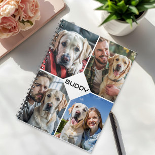 Cuaderno mascota de collage de fotografías de perros person