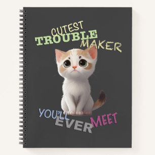 Cuaderno Mascota de gato Menor problema hacedor de adorable