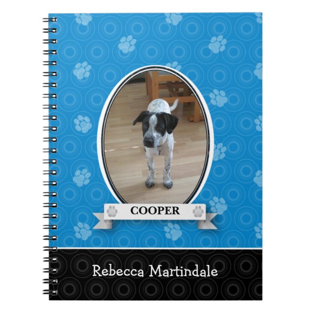 Cuaderno Mascota de impresión de Blue Paw (Frente)