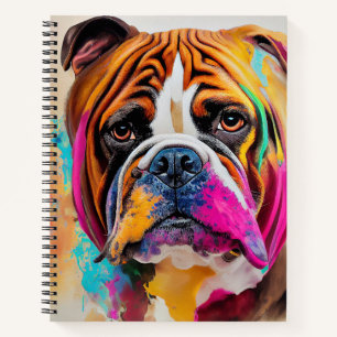 Cuaderno Mascota de perro Bulldog inglés Compa animal adora