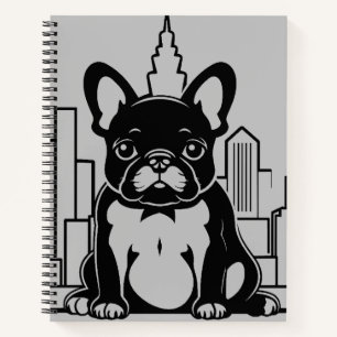 Cuaderno Mascota de perro de Bulldog francés Animal Mundo A