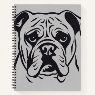 Cuaderno Mascota de perro de Bulldog inglés Animal World Fu
