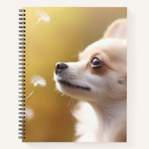 Cuaderno Mascota de perro de Chihuahua Paz Tranquila animal