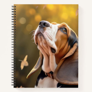 Cuaderno Mascota de perro de la zona inferior de Hound Anim