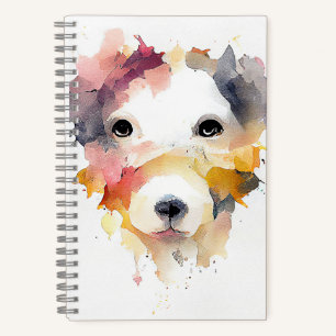 Cuaderno Mascota de perro Naturaleza animal acuarela Pintur