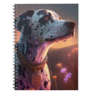 Cuaderno Mascota de pintura en retrato animal de perro de D