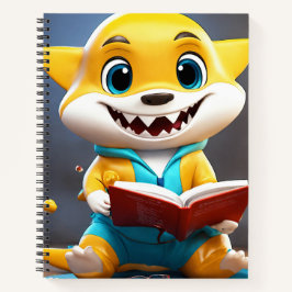 Cuaderno Mascota de tiburón bebé 3D con lentes de lectura |