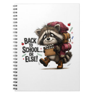 Cuaderno Mascota divertida enmascarada de vuelta al ambient