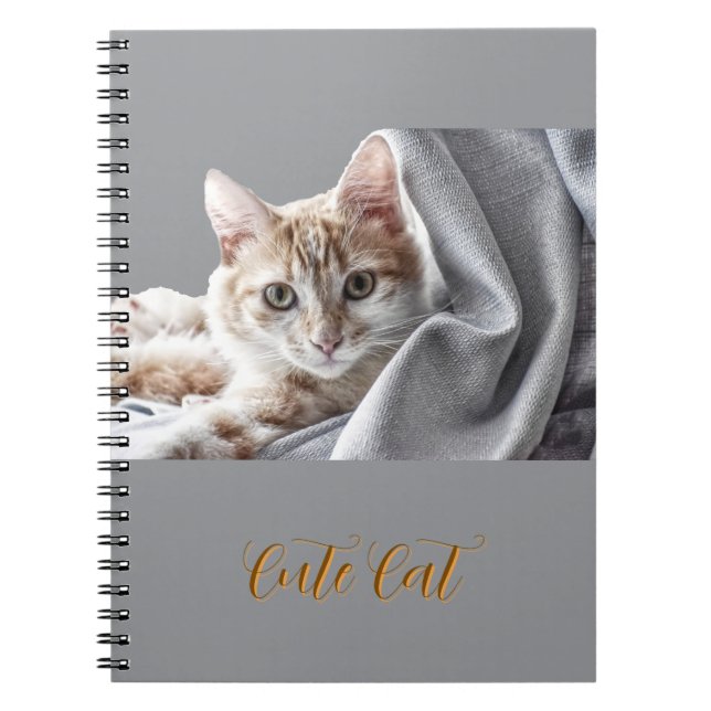 Cuaderno Mascota Gato Bonito  (Frente)
