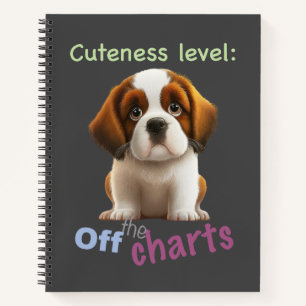 Cuaderno Mascota Perro Cuidad Nivel Cuta Adorable Graciosa