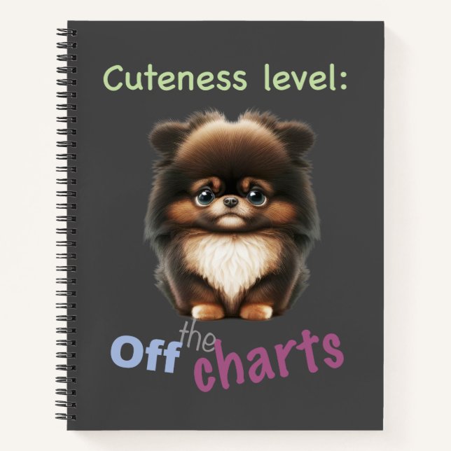 Cuaderno Mascota Perro Cuidad Nivel Cuta Adorable Graciosa  (Anverso)