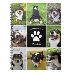 Cuaderno Mascota Personalizado Perro 8 Collage de fotos