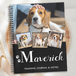 Cuaderno Mascota personalizado Perro de cachorro Monograma