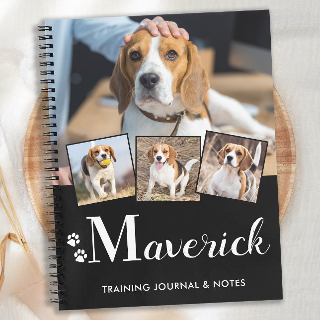Cuaderno Mascota personalizado Perro de cachorro Monograma  (Subido por el creador)