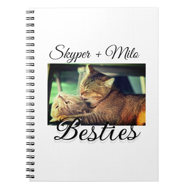 Cuaderno Mascotas amigos bestias agregar nombre mascota fot (Frente)