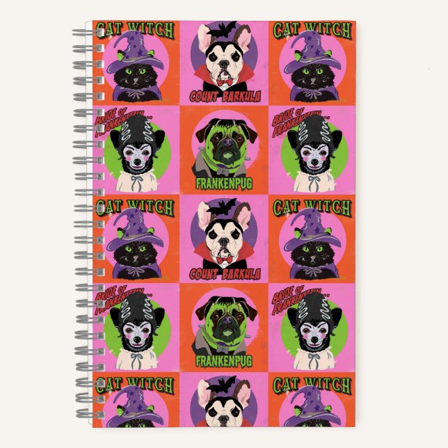 Cuaderno Mascotas de Halloween (Anverso)