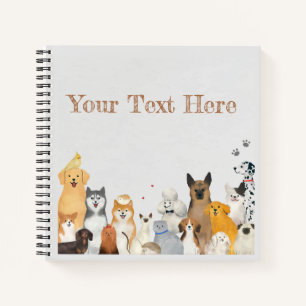 Cuaderno Mascotas, perros y gatos Personalizable para portá