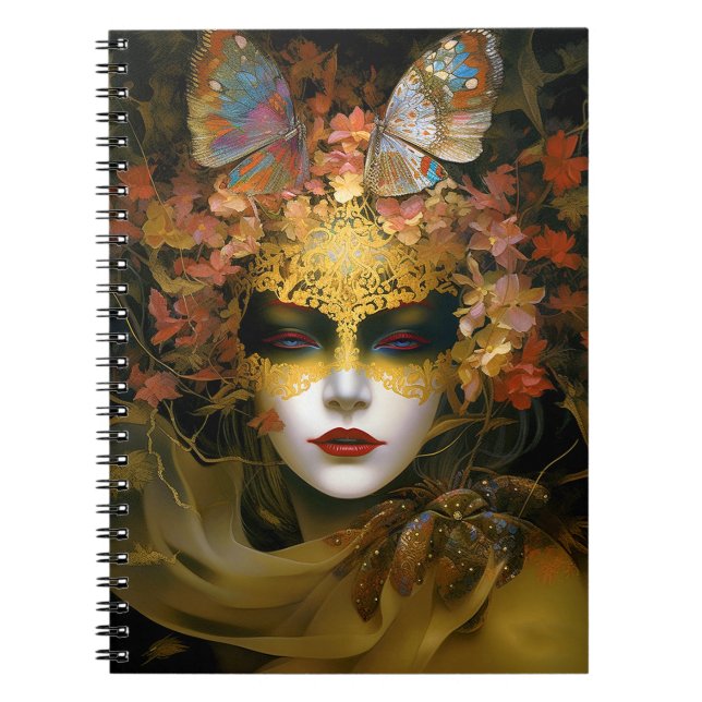 Cuaderno Masked Lady Fantasy Art (Frente)