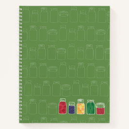 Cuaderno Mason Jar Spiral Bloc de notas