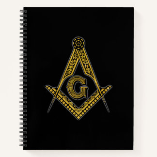 Cuaderno Masón (negro y oro)