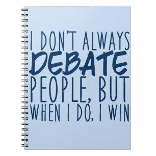 Cuaderno Master Debater Funny Speech and Debate Team