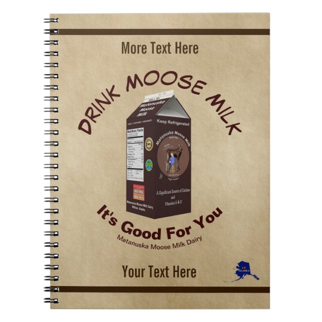 Cuaderno Matanuska Moose Milk (Frente)