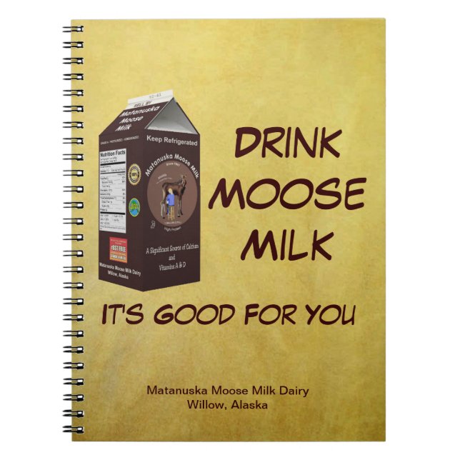 Cuaderno Matanuska Moose Milk (Frente)