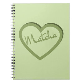 Cuaderno Matcha Green Tea Groovy Y2k Heart