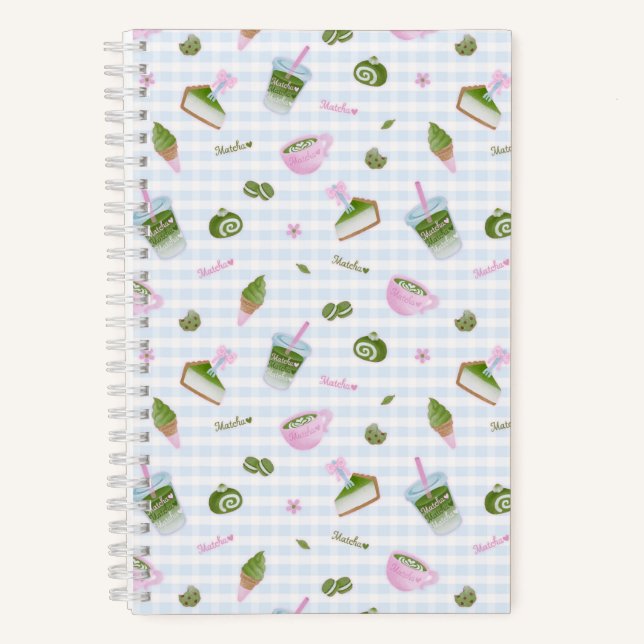 Cuaderno Matcha Lover Blue (Anverso)