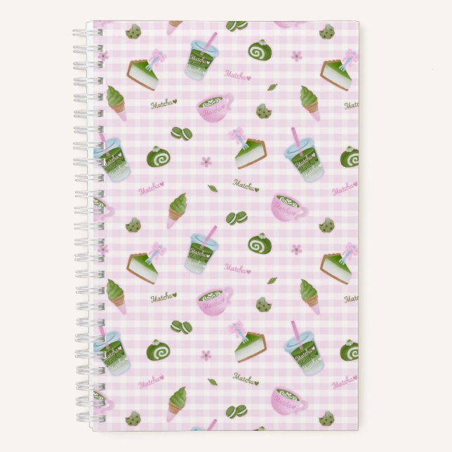 Cuaderno Matcha Lover Pink (Anverso)