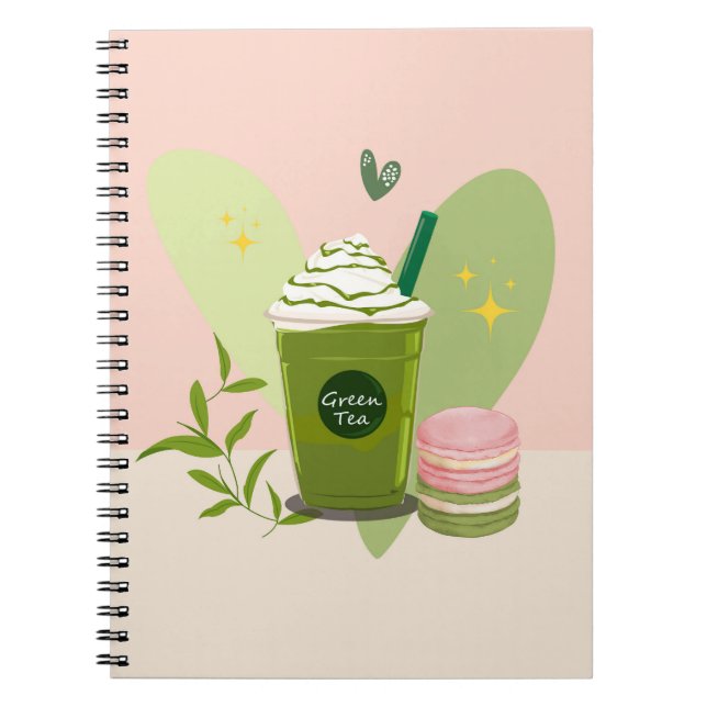 Cuaderno Matcha y Macarones (Frente)