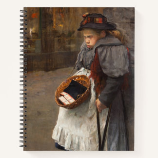 Cuaderno Matchstick Chica Pobre Calle Urchin Pobreza Urbana