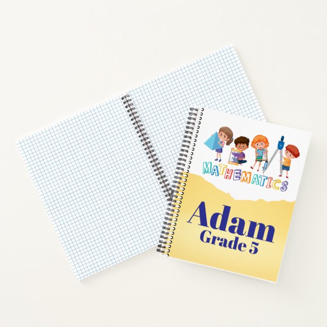 Cuaderno Matemáticas de portátiles de personalizable (Interior)