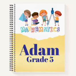 Cuaderno Matemáticas de portátiles de personalizable