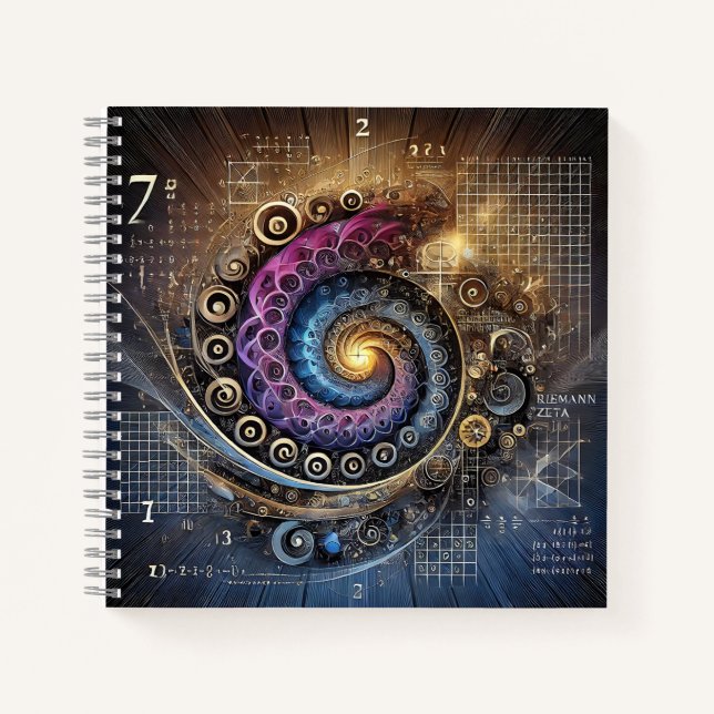 Cuaderno Matemáticas de Zeta y Espiral (Anverso)
