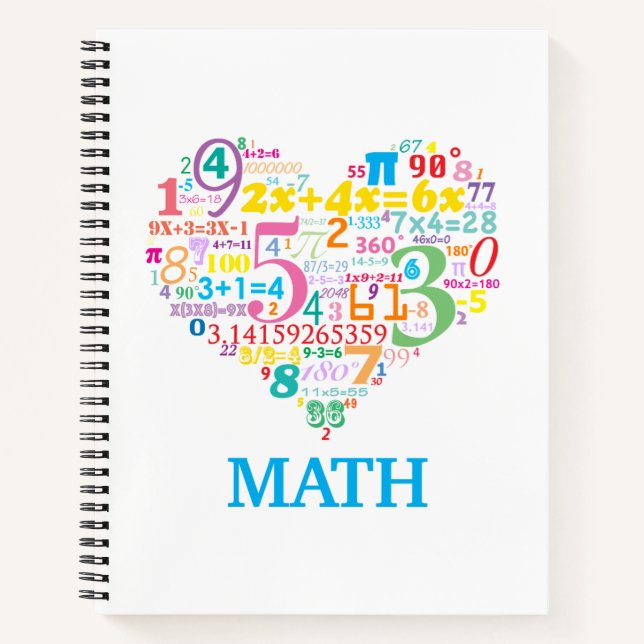 Cuaderno Matemáticas del Corazón (Anverso)