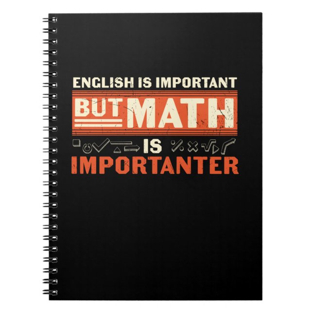 Cuaderno Matemáticas Es Importante (Frente)
