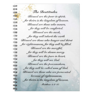 Cuaderno Mateo 5:3-10 Bestias Sermón en el Monte