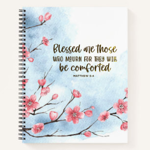 Cuaderno Mateo 5:4 Bienaventurados los que lloran la simpat