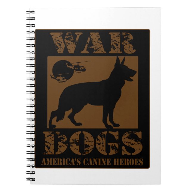 Cuaderno Material gráfico de perros-guerra (Frente)
