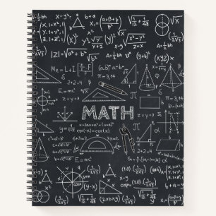 Cuaderno Math Chalkboard Formulas