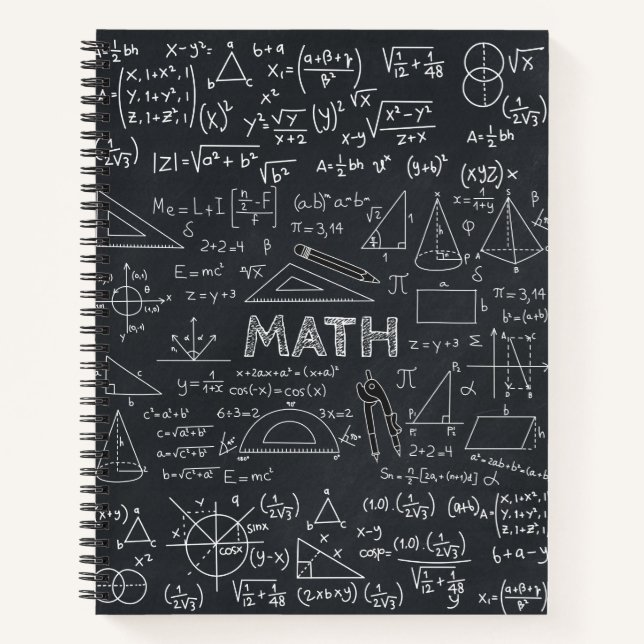 Cuaderno Math Chalkboard Formulas (Anverso)